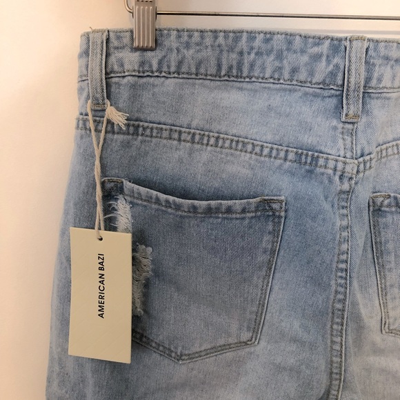 NEW - American Bazi - Distressed Ripped Jeans - Style # RJH-9004 - Large - Picture 5 of 10